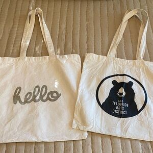 Canvas Tote Bags with Graphic Prints